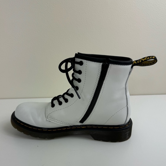 Dr. Martens White‎ Combat Boots Zavala  Youth Size 5 - Picture 8 of 10